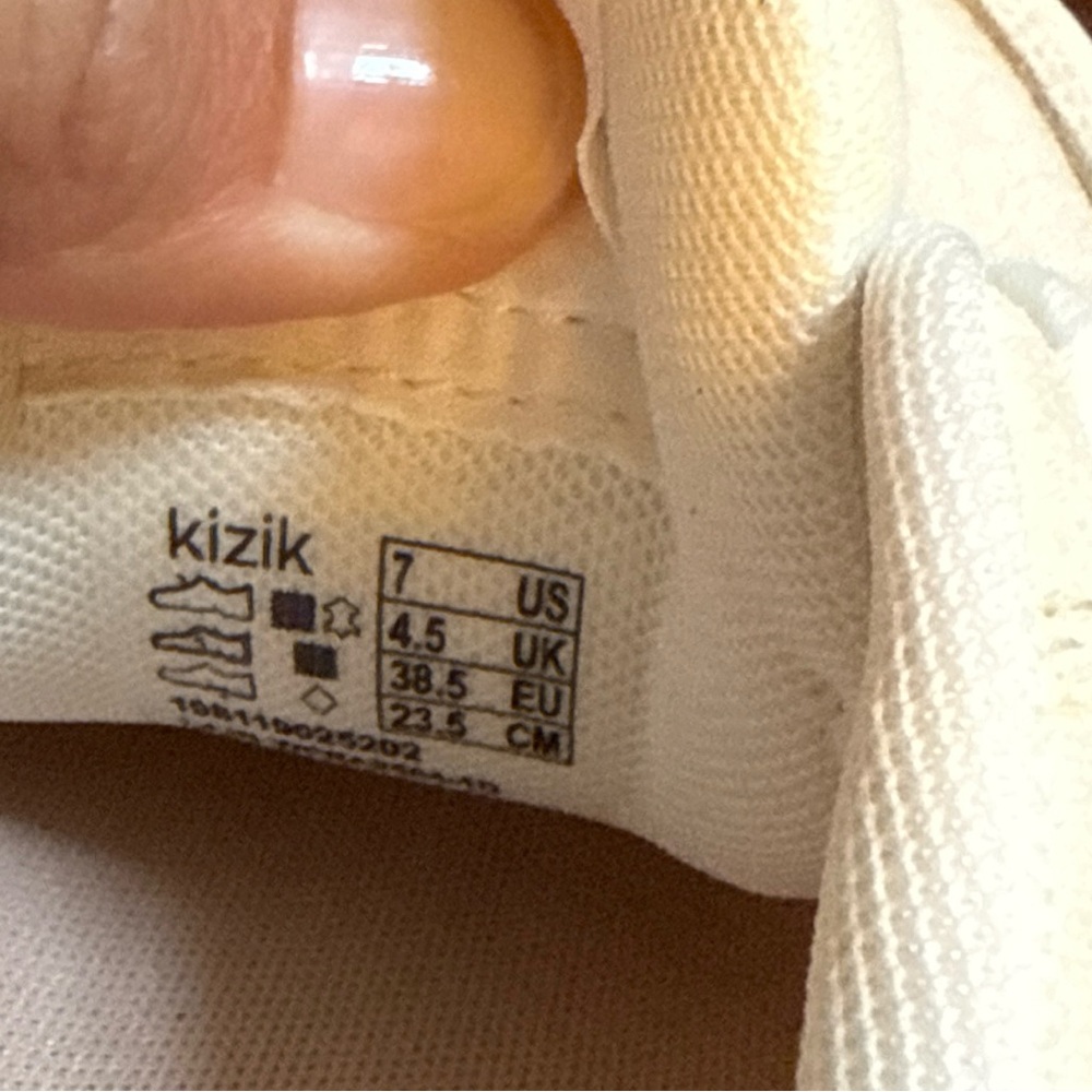 Kizik Women Prague Off White Beige Size 7 Comfort Athletic Shoes - Picture 7 of 8